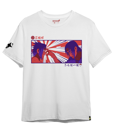 Polera Full Art Sasuke e Itachi - Naruto - Oversized Long Fit Unisex