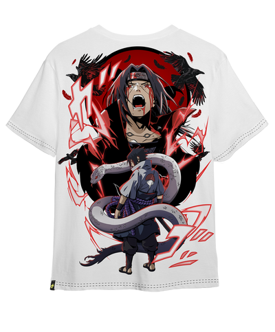 Polera Full Art Sasuke e Itachi - Naruto - Oversized Long Fit Unisex