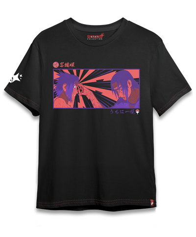 Polera Full Art Sasuke e Itachi - Naruto - Oversized Long Fit Unisex