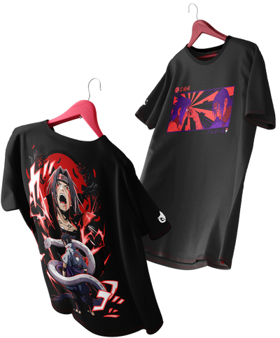 Polera Full Art Sasuke e Itachi - Naruto - Oversized Long Fit Unisex