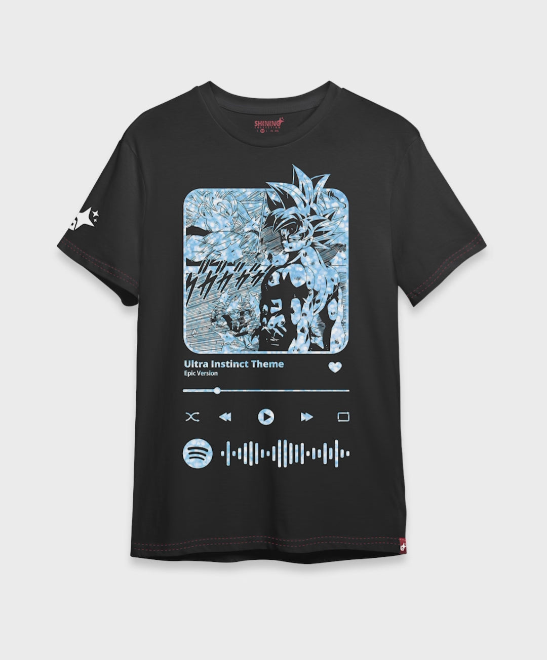 Cargar video: Polera Spotify - Goku Ultra Instinto Oversized Long Fit Unisex