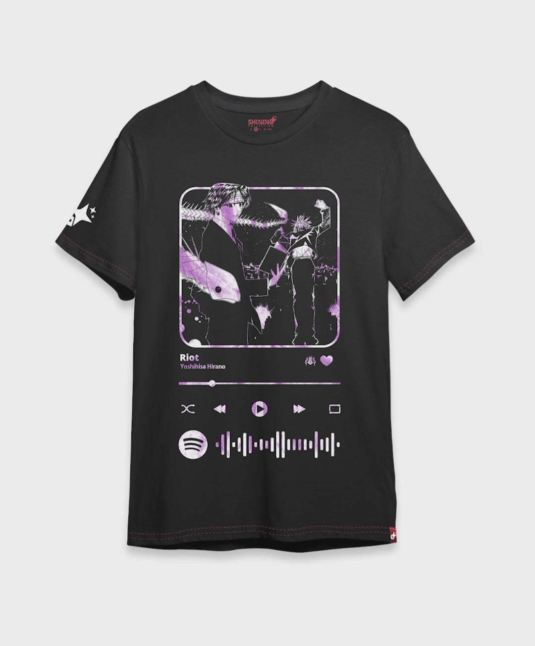 Cargar video: Polera Spotify - Sinfonia de Chrollo Lucilfer Oversized Long Fit Unisex