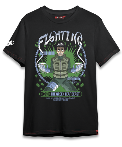 Polera Rock Lee - Bestia Verde de la Hoja - Naruto Long Fit Unisex