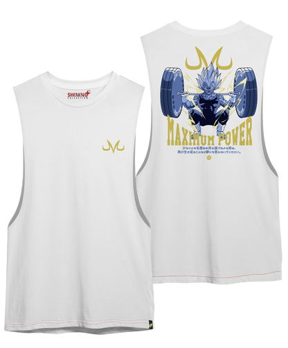Polera Dragon Ball Majin Vegeta Gym Oversized Long Fit Unisex