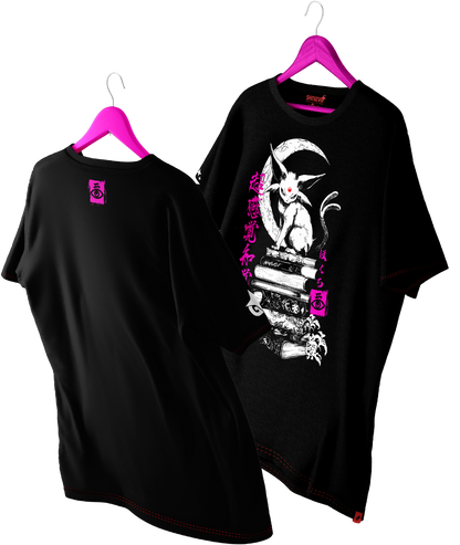 Polera Espeon Percepción Extrasensorial Tec. Achurado Pokemon Oversized Long Fit Unisex