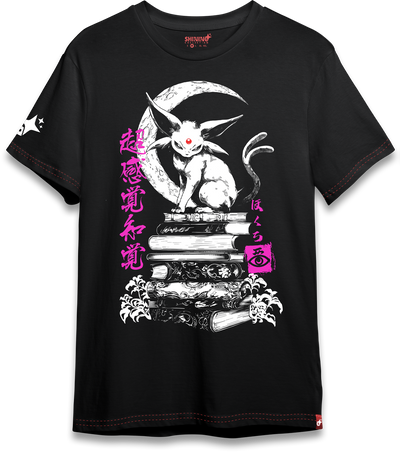 Polera Espeon Percepción Extrasensorial Tec. Achurado Pokemon Oversized Long Fit Unisex