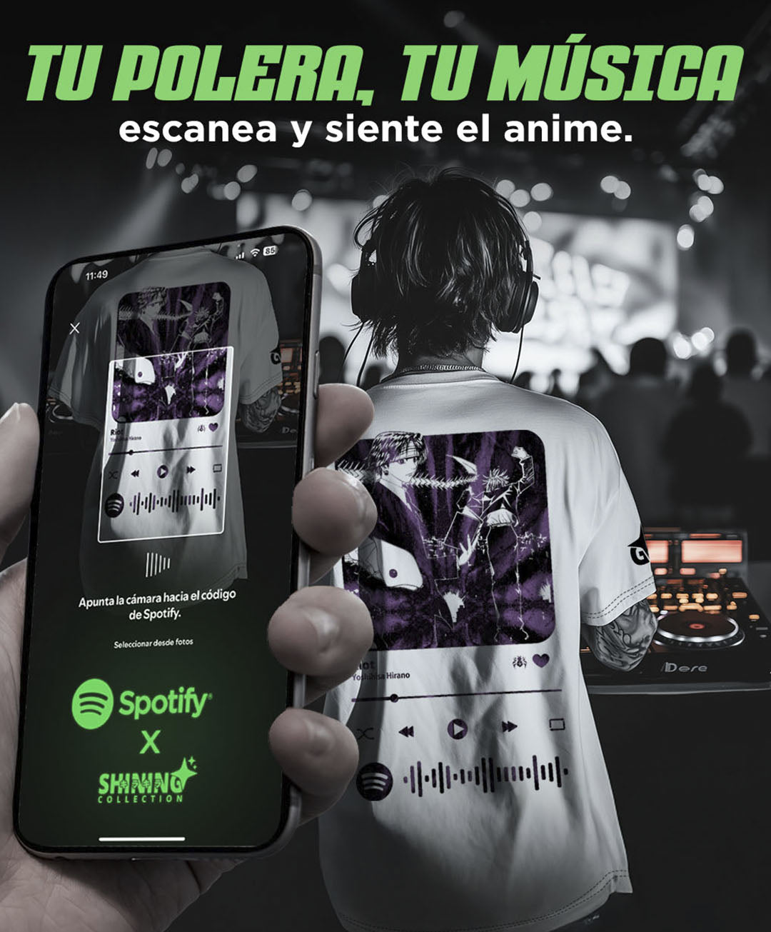 Polera Spotify - Expansión de Dominio Sukuna Oversized Long Fit Unisex