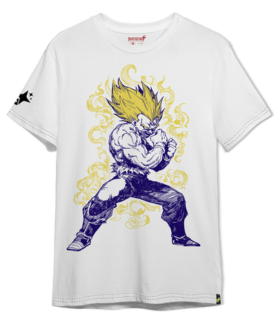 Polera Vegetal Devil Tec. Achurado Dragon Ball Oversized Long Fit Unisex