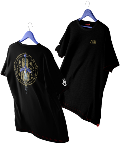 Polera de Zelda Espada Maestra Tears of the Kingdom Oversized Long Fit Unisex