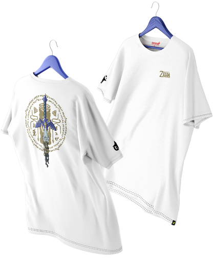 Polera de Zelda Espada Maestra Tears of the Kingdom Oversized Long Fit Unisex