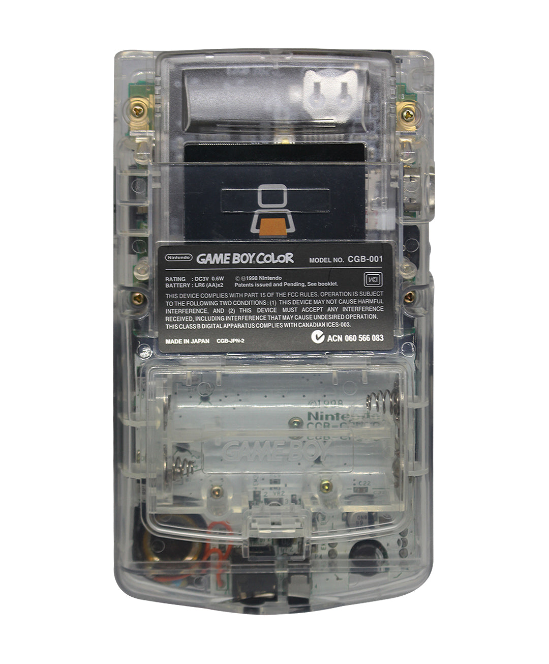 Game boy Color Original Carcasa Transparente Total