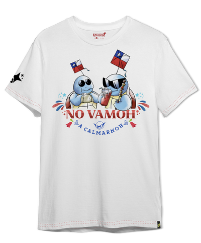 Polera Squirtle Squad terremoto dieciochero Chile Oversized Long Fit Unisex