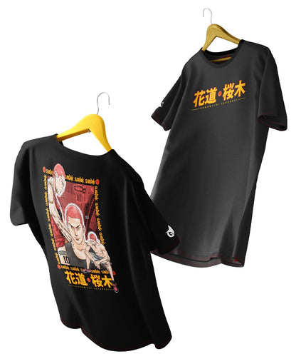 Polera Hanamichi Sakuragide Slamdunk Oversized Long Fit Unisex