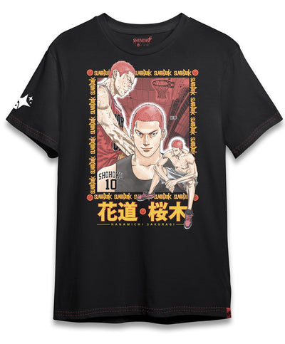 Polera Hanamichi Sakuragide Slamdunk Oversized Long Fit Unisex