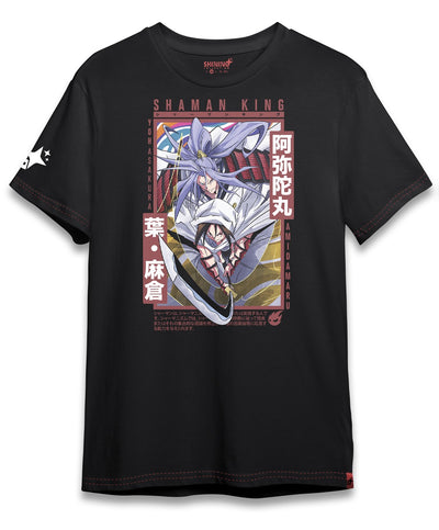 Polera Amidamaru x Yoh Azakura Shaman King Oversized Long Fit Unisex