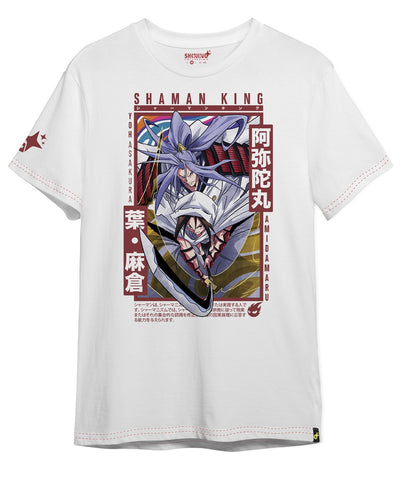Polera Amidamaru x Yoh Azakura Shaman King Oversized Long Fit Unisex