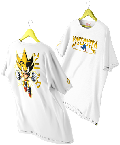 Polera Super Sonic Speedster Oversized Long Fit Unisex