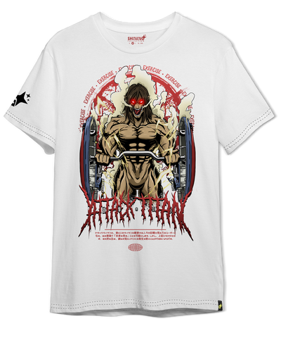 Polera Titan de Ataque Gym Oversized Long Fit Unisex