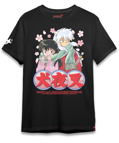 Polera Inuyasha y Kagome Oversized Long Fit Unisex