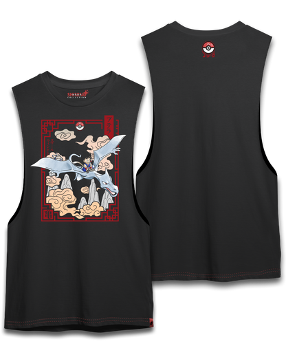 Polera Goku en el mundo Pokémon Long Fit Unisex