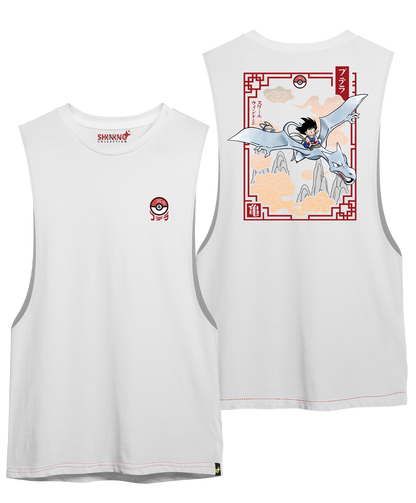Polera Goku en el mundo Pokémon Long Fit Unisex