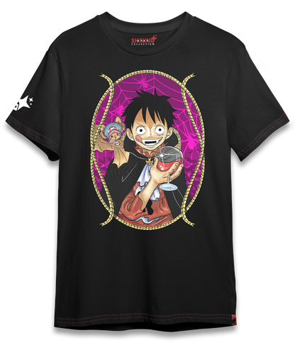 Polera One Piece Luffy Vampiro Oversized Long Fit Unisex