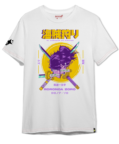 Polera Roronoa Zoro Skull Oversized Long Fit Unisex